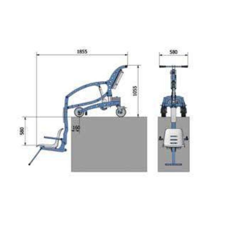 Αναβατόρια πισίνας - ecoPool. Σχέδια διαστάσεων αναβατορίου